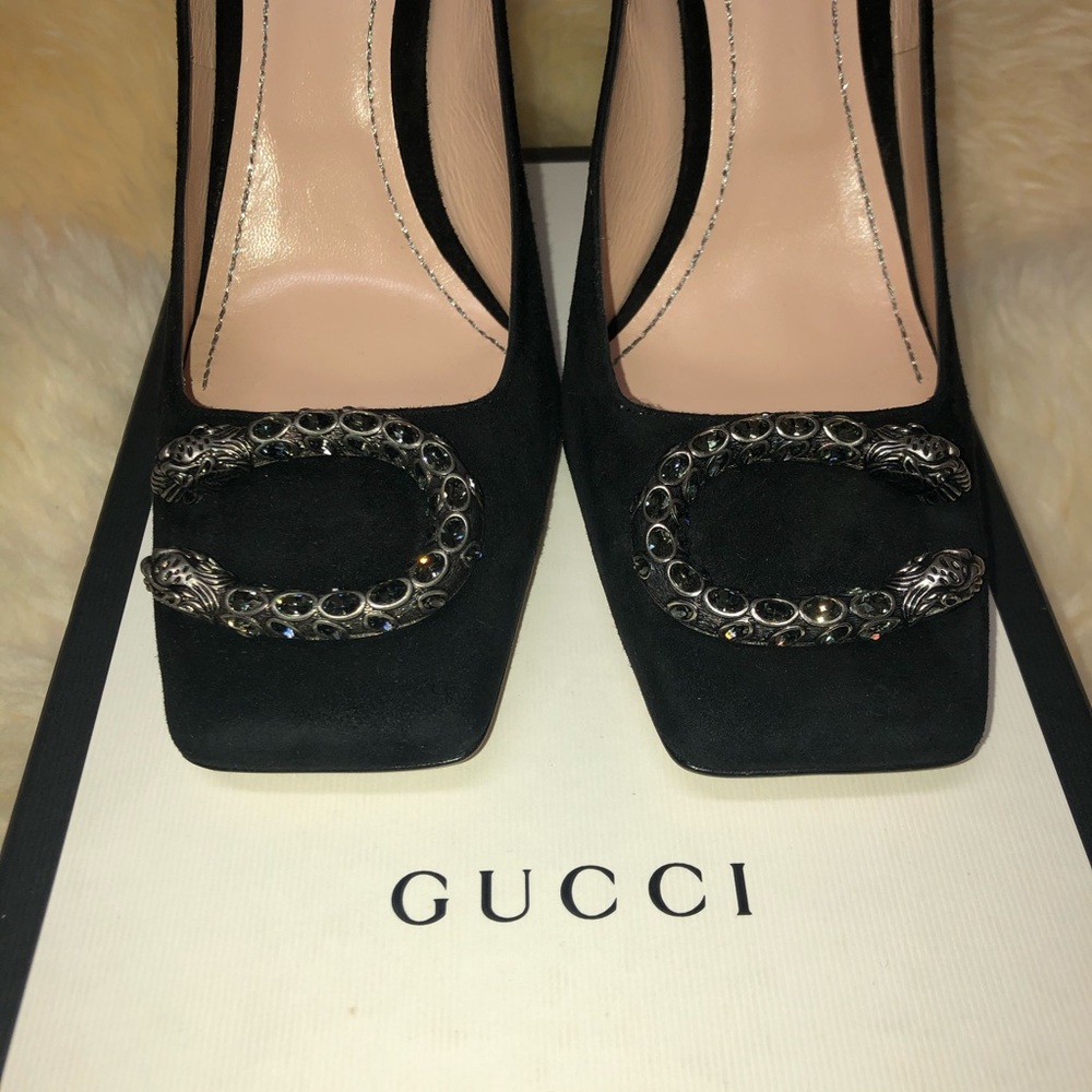 *SOLD* Gucci Dionysus Suede Pump - Picture 8 of 11